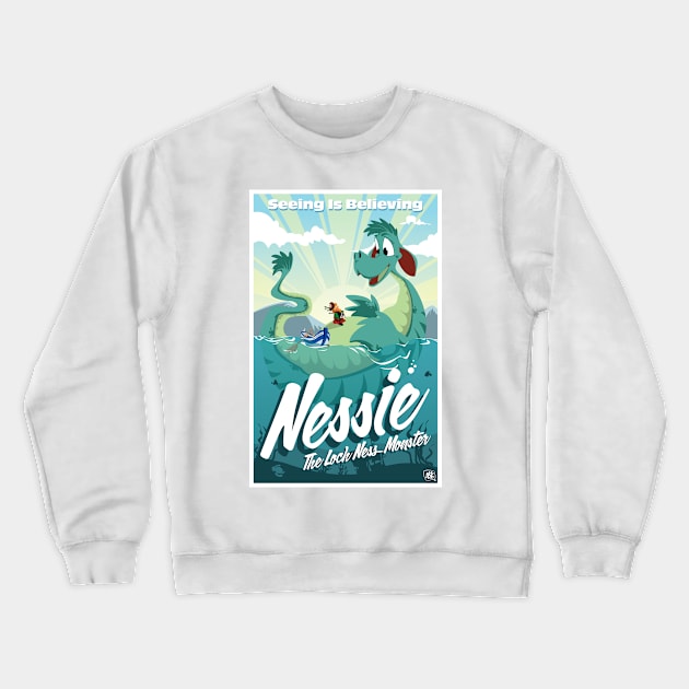 Nessie Crewneck Sweatshirt by CuddleswithCatsArt